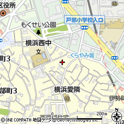 神奈川県横浜市西区西戸部町2丁目175周辺の地図