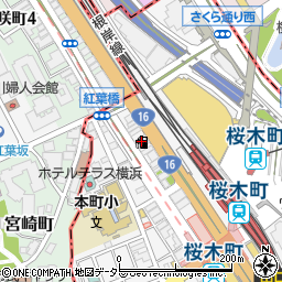 ＥＮＥＯＳ桜木町ＳＳ周辺の地図