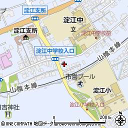 鳥取県米子市淀江町西原327-2周辺の地図