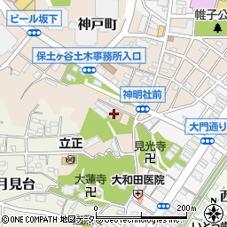 横浜市立　神戸保育園育児支援センター周辺の地図