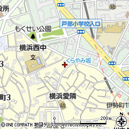 神奈川県横浜市西区西戸部町2丁目171周辺の地図