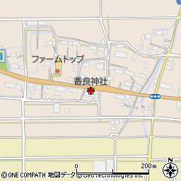 香良神社周辺の地図