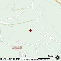 長野県飯田市上久堅森周辺の地図