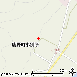 鳥取県鳥取市鹿野町小別所206周辺の地図