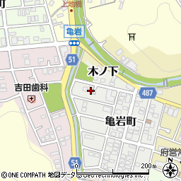 京都府舞鶴市亀岩町13周辺の地図