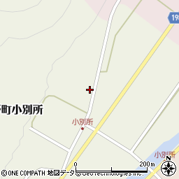鳥取県鳥取市鹿野町小別所105周辺の地図