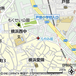 神奈川県横浜市西区西戸部町2丁目170周辺の地図