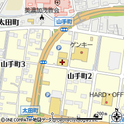 ユニクロ美濃加茂店周辺の地図