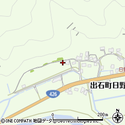 兵庫県豊岡市出石町日野辺521周辺の地図