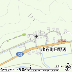 兵庫県豊岡市出石町日野辺482-1周辺の地図