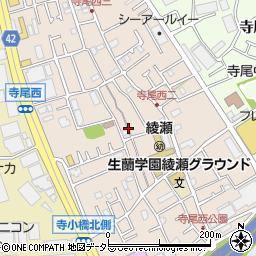 神奈川県綾瀬市寺尾西周辺の地図