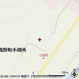 鳥取県鳥取市鹿野町小別所103周辺の地図