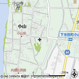 岐阜県美濃加茂市下米田町小山周辺の地図