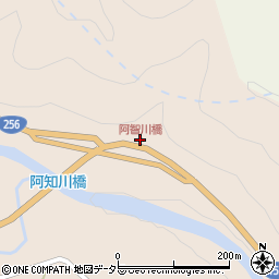 阿智川大橋周辺の地図