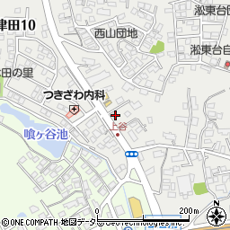 島根県松江市東津田町1613周辺の地図