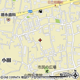 神奈川県綾瀬市小園周辺の地図