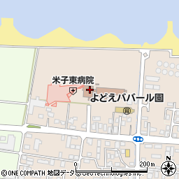 米子東病院周辺の地図