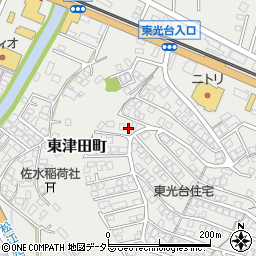 島根県松江市東津田町2168-107周辺の地図