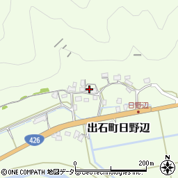 兵庫県豊岡市出石町日野辺421周辺の地図