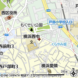 神奈川県横浜市西区西戸部町2丁目174周辺の地図