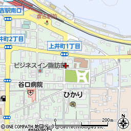 上井町一東西自治公民館周辺の地図