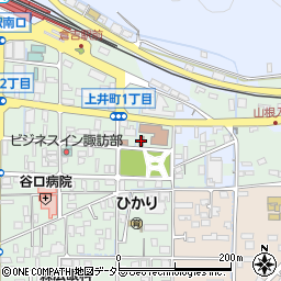 鳥取森林管理署倉吉周辺の地図