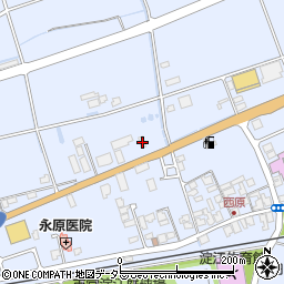 鳥取県米子市淀江町西原1209-5周辺の地図