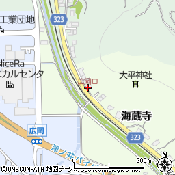 広岡口周辺の地図