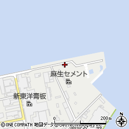 松江港海洋汚濁防止資材倉庫周辺の地図