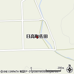 兵庫県豊岡市日高町佐田周辺の地図