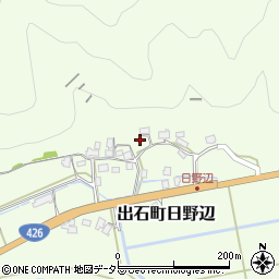 兵庫県豊岡市出石町日野辺412周辺の地図