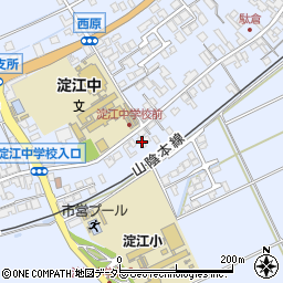 鳥取県米子市淀江町西原340-2周辺の地図