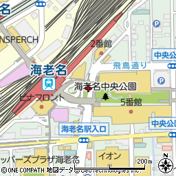 海老名駅周辺の地図