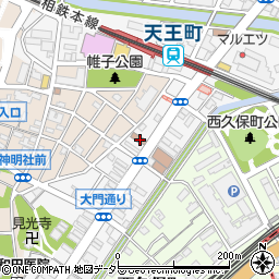 横浜岩間郵便局周辺の地図