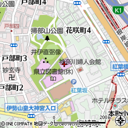 神奈川県立音楽堂周辺の地図