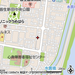 鳥取県米子市皆生新田周辺の地図