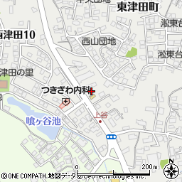 島根県松江市東津田町1612周辺の地図