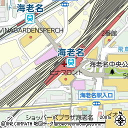 名代 箱根そば 海老名東口店周辺の地図