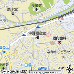 中野観音堂周辺の地図