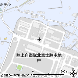 陸上自衛隊北富士駐屯地周辺の地図