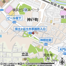 セブンイレブン横浜ビジネスパーク前店周辺の地図