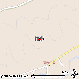 鳥取県東伯郡琴浦町福永周辺の地図