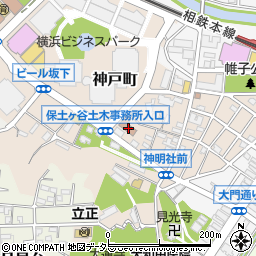 神奈川県横浜市保土ケ谷区神戸町61周辺の地図