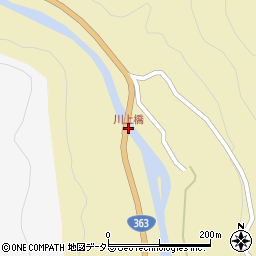 川上橋周辺の地図