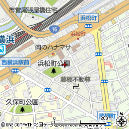 神奈川県横浜市西区浜松町周辺の地図