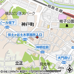 神奈川県横浜市保土ケ谷区神戸町76周辺の地図