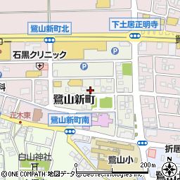 岐阜県岐阜市鷺山新町周辺の地図