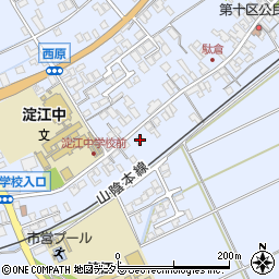 鳥取県米子市淀江町西原351-5周辺の地図