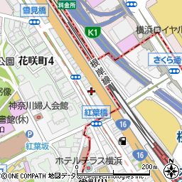 グリフィン横浜・桜木町六番館周辺の地図