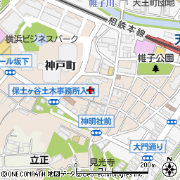 神奈川県横浜市保土ケ谷区神戸町82周辺の地図